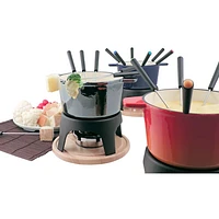 Swissmar Sierra 11-Piece Cast Iron Fondue Set (F66708) - Black