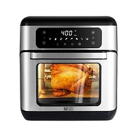 Four friteuse à air chaud numérique d'Ultima Cosa - 10 l/10,6 pte - Acier inoxydable noir - Exclusivité de Best Buy
