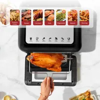 Four friteuse à air chaud numérique d'Ultima Cosa - 10 l/10,6 pte - Acier inoxydable noir - Exclusivité de Best Buy