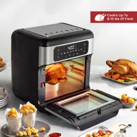 Four friteuse à air chaud numérique d'Ultima Cosa - 10 l/10,6 pte - Acier inoxydable noir - Exclusivité de Best Buy