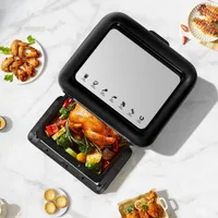 Four friteuse à air chaud numérique d'Ultima Cosa - 10 l/10,6 pte - Acier inoxydable noir - Exclusivité de Best Buy