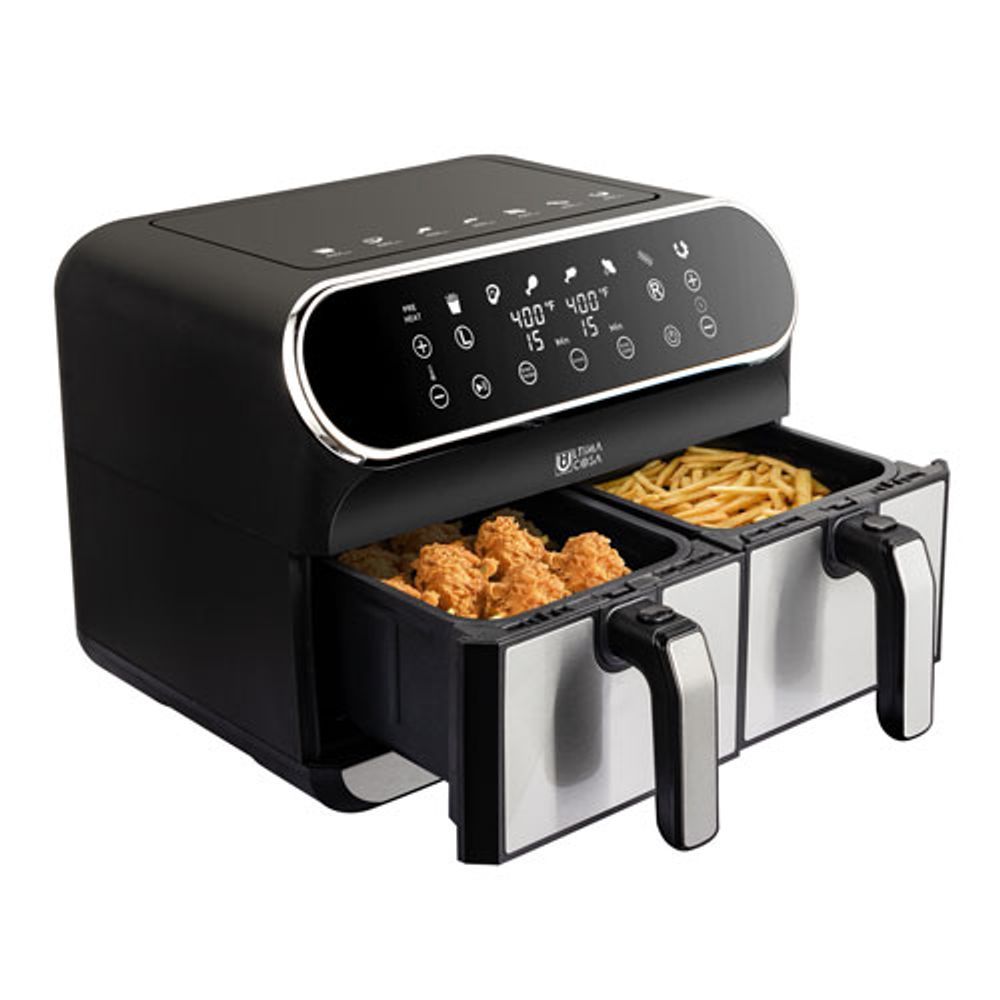 Ultima Cosa Digital Dual Zone Air Fryer - 8L/8.5QT - Black Stainless Steell - Only at Best Buy