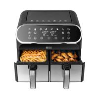 Ultima Cosa Digital Dual Zone Air Fryer - 8L/8.5QT - Black Stainless Steell - Only at Best Buy