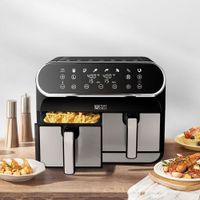 Ultima Cosa Digital Dual Zone Air Fryer - 8L/8.5QT - Black Stainless Steell - Only at Best Buy