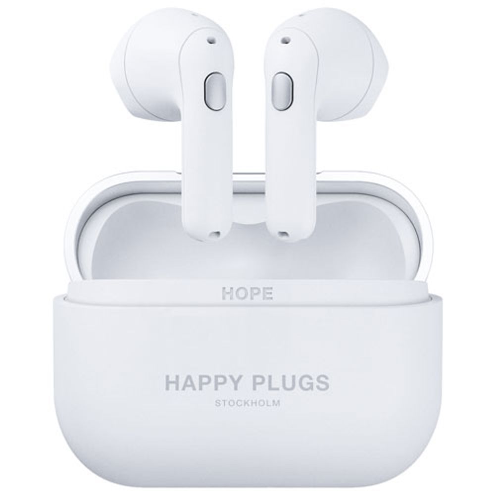 Happy Plugs Hope In-Ear True Wireless Earbuds - White