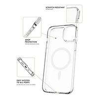 TUFF8 Fitted Hard Shell Case with MagSafe for iPhone 14/13 - Clear