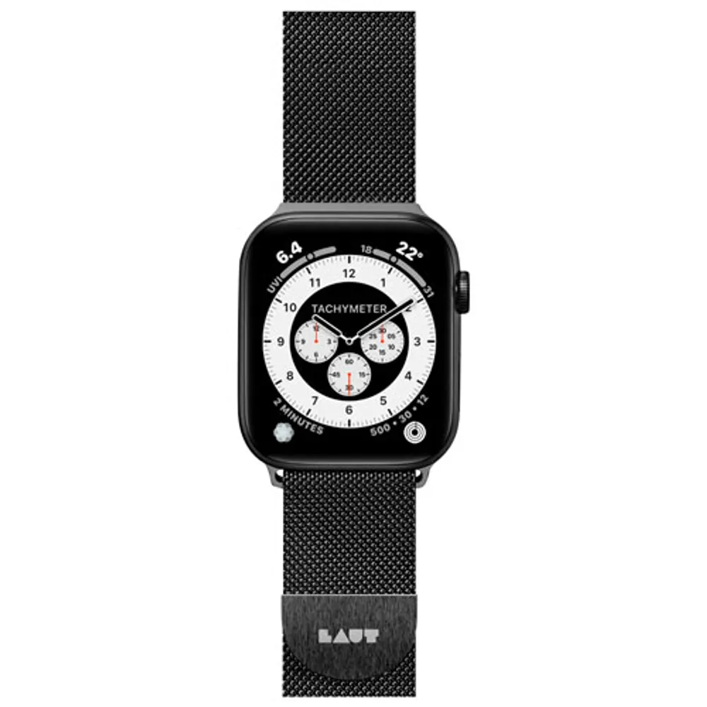 Laut Stainless Steel Loop For Apple Watch 42mm/44mm/45mm - Black