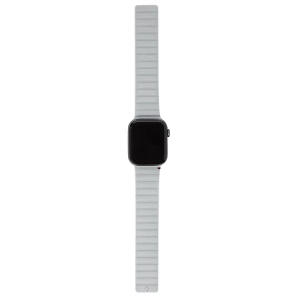 Bracelet en silicone de Decoded pour Apple Watch de 42 mm/44 mm/45 mm - Argile (Gris)