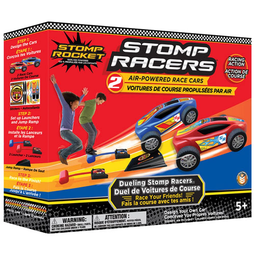 Stomp Rocket Dueling Stomp Racers - English