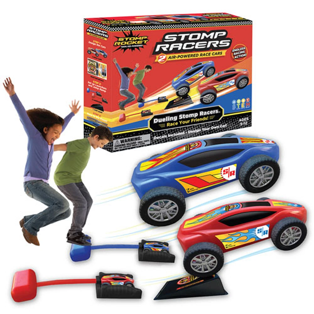 Stomp Rocket Dueling Stomp Racers - English