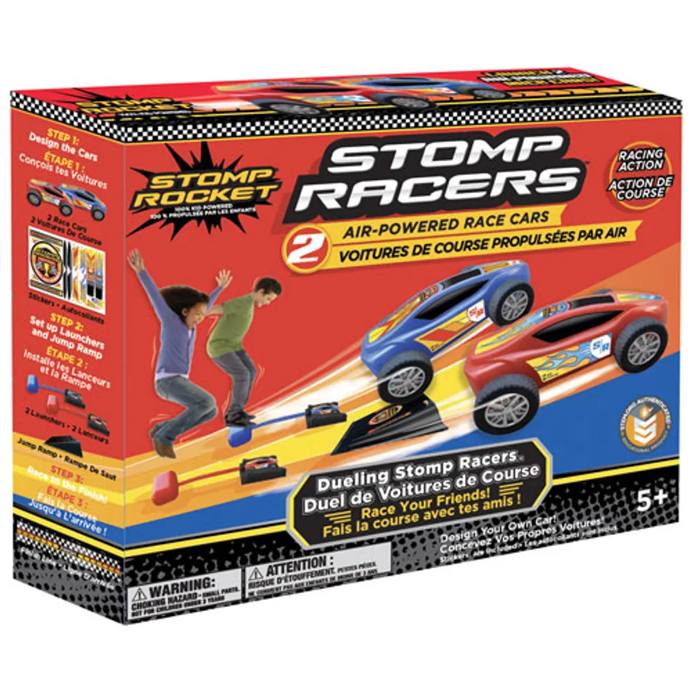 Stomp Rocket Dueling Stomp Racers - English