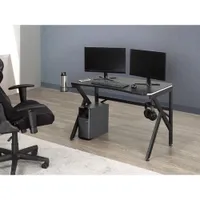 Brassex Pepita 26" Gaming Desk - Black