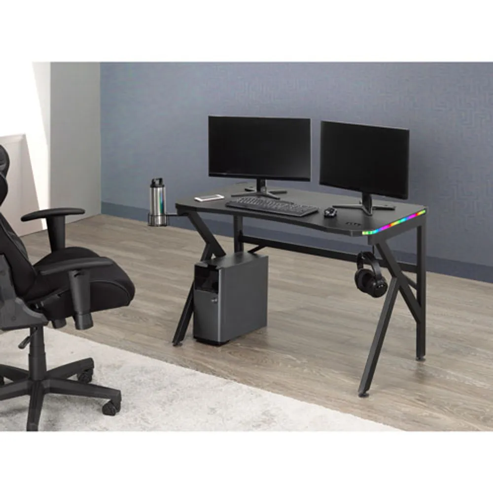 Brassex Pepita 26" Gaming Desk - Black