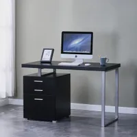 Brassex Verona 23.75" Writing Desk - Black