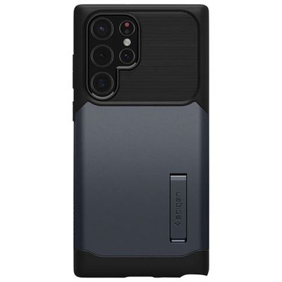 Spigen Slim Armor Fitted Hard Shell Case for Galaxy S22 - Metal Slate