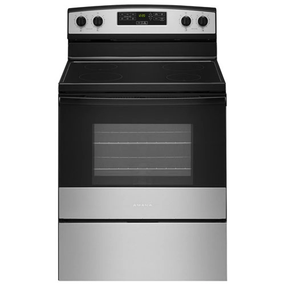 Amana 30" 4.8 Cu. Ft. Freestanding Electric Range (YAER6303MMS) - Stainless Steel