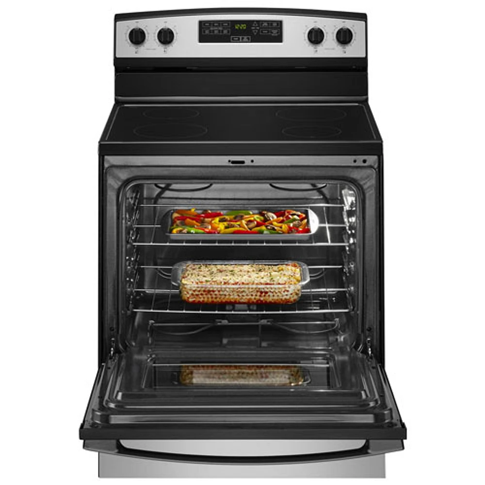 Amana 30" 4.8 Cu. Ft. Freestanding Electric Range (YAER6303MMS) - Stainless Steel