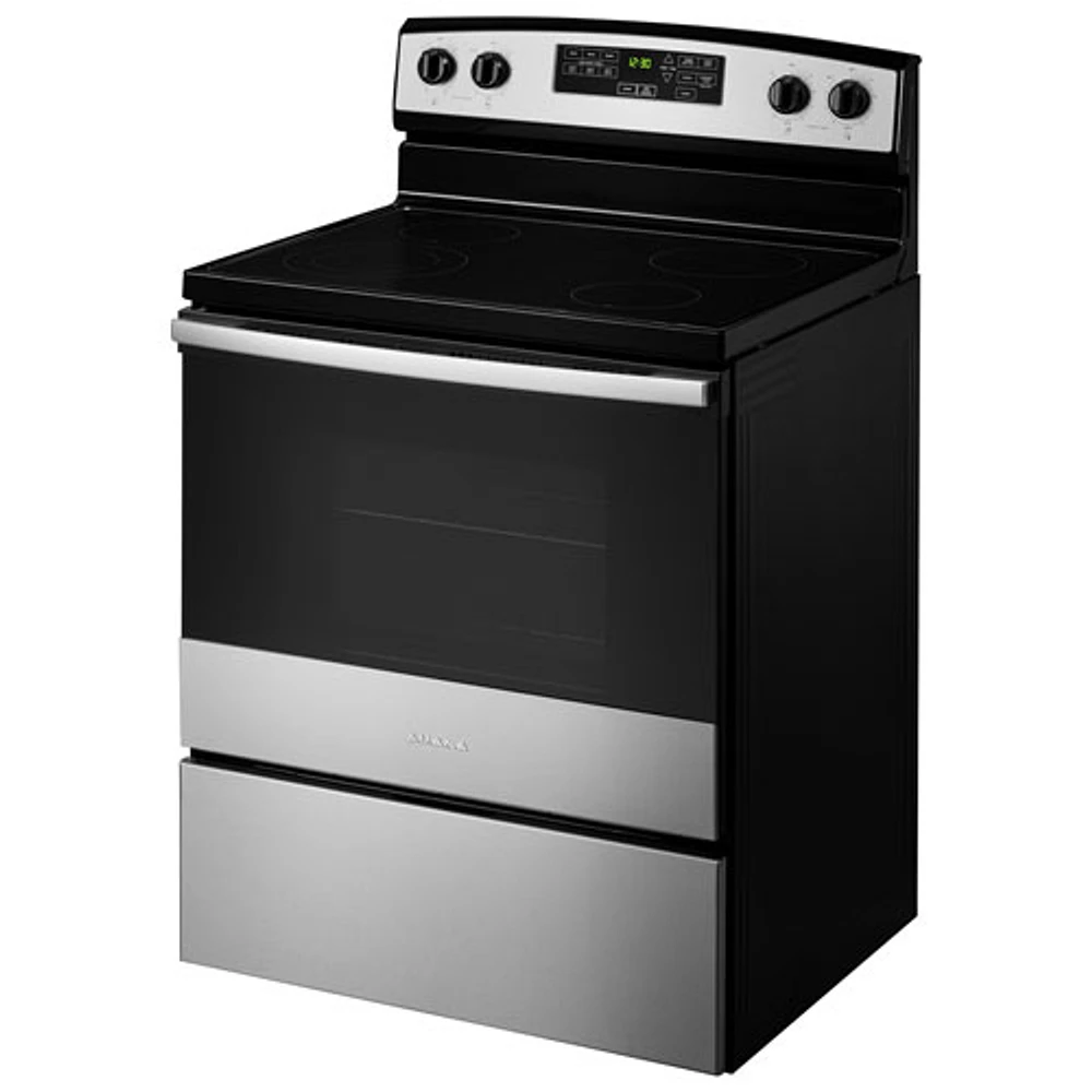 Amana 30" 4.8 Cu. Ft. Self-Clean Freestanding Electric Range (YAER6603SMS) - Stainless Steel