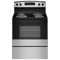 Amana 30" 4.8 Cu. Ft. Freestanding Electric Coil Top Range (YACR4303MMS) - Stainless Steel