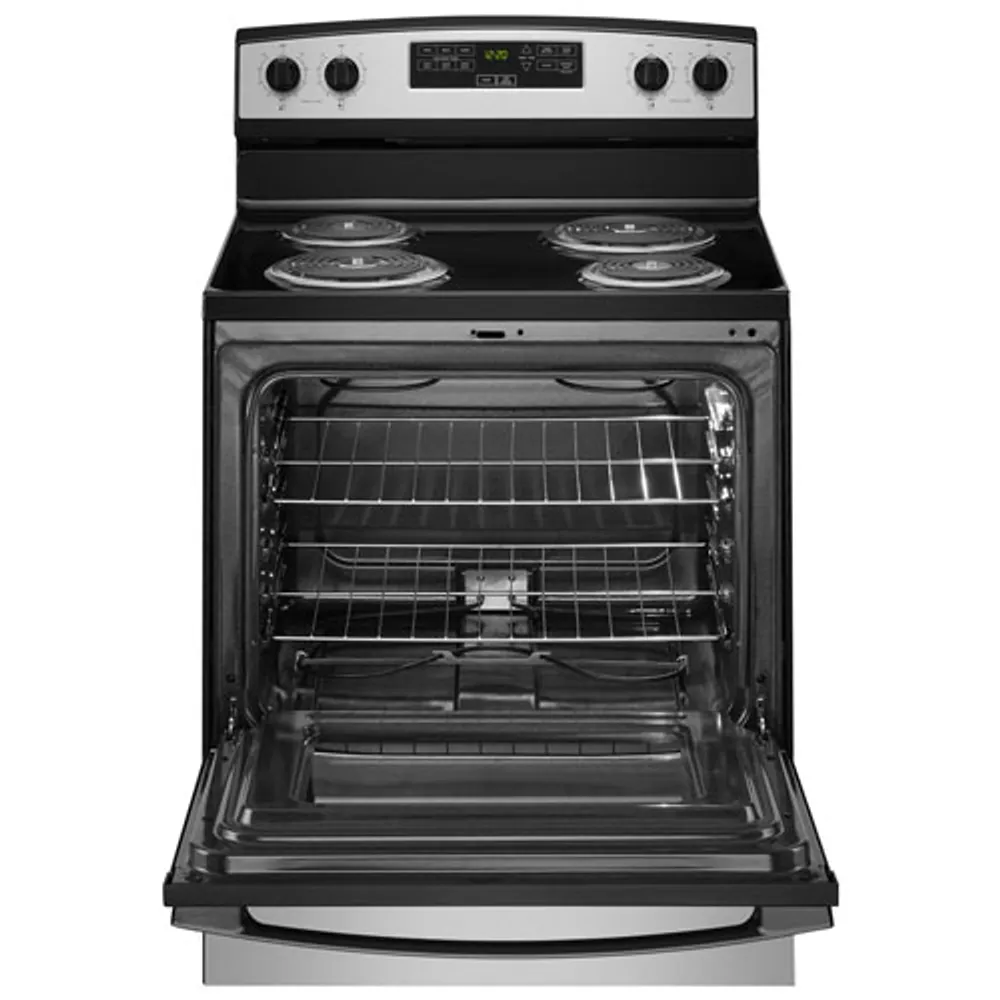 Amana 30" 4.8 Cu. Ft. Freestanding Electric Coil Top Range (YACR4303MMS) - Stainless Steel