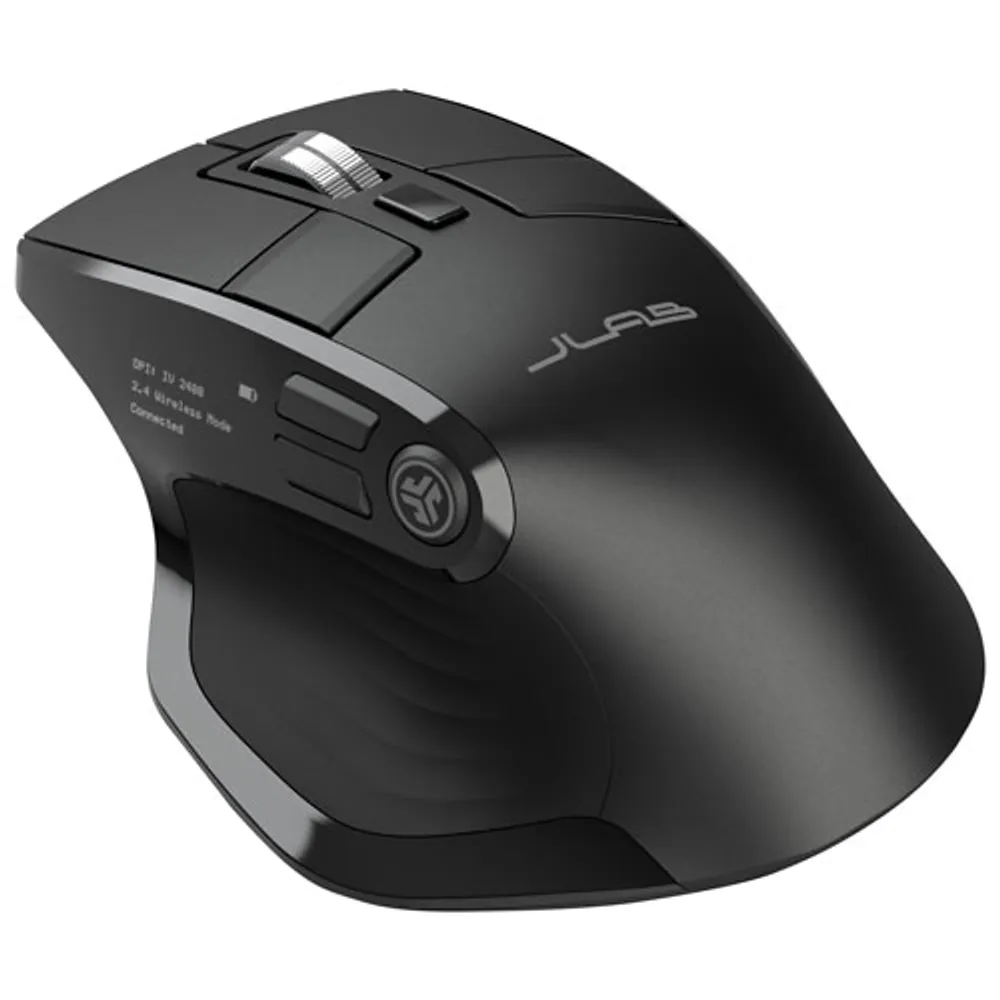 JLab Epic 2400 DPI Wireless Optical Mouse - Black