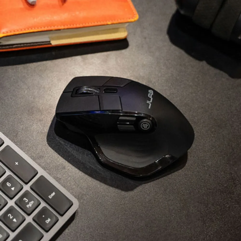 Souris optique sans fil de 2400 ppp Epic de JLab - Noir