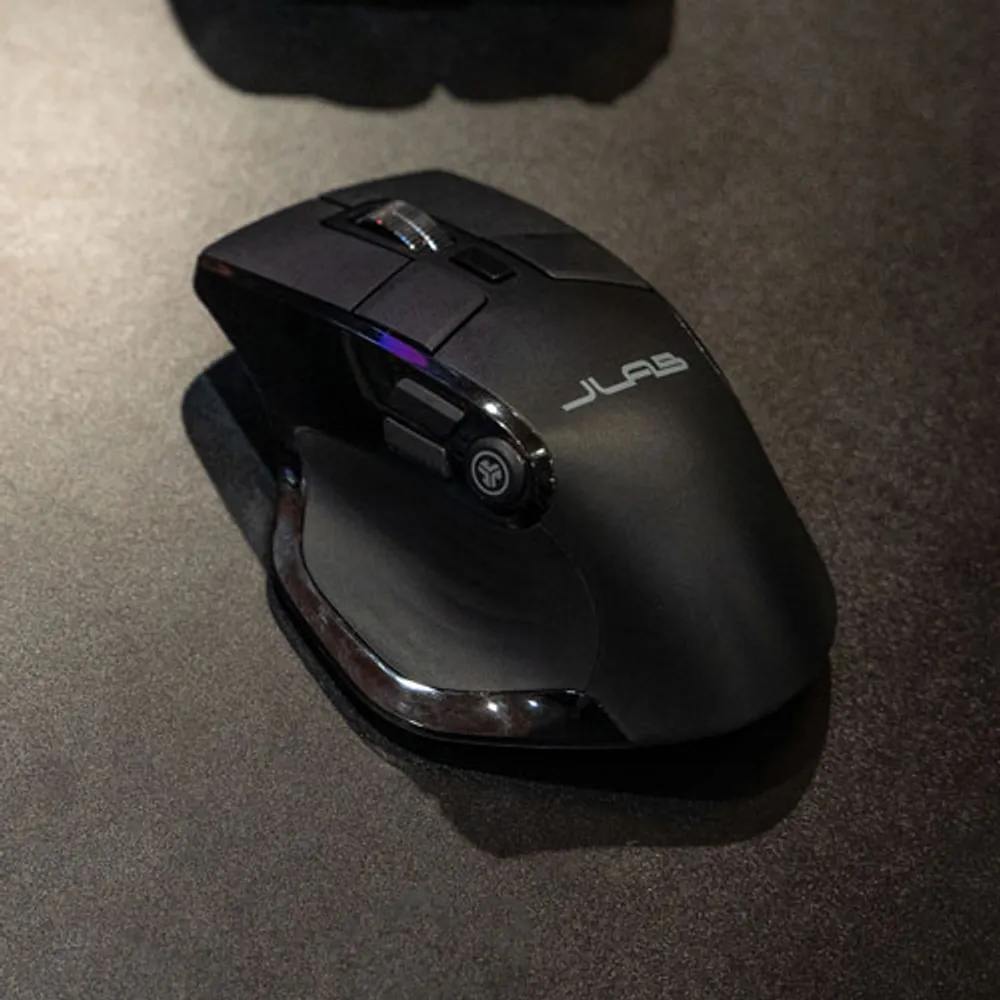 Souris optique sans fil de 2400 ppp Epic de JLab - Noir