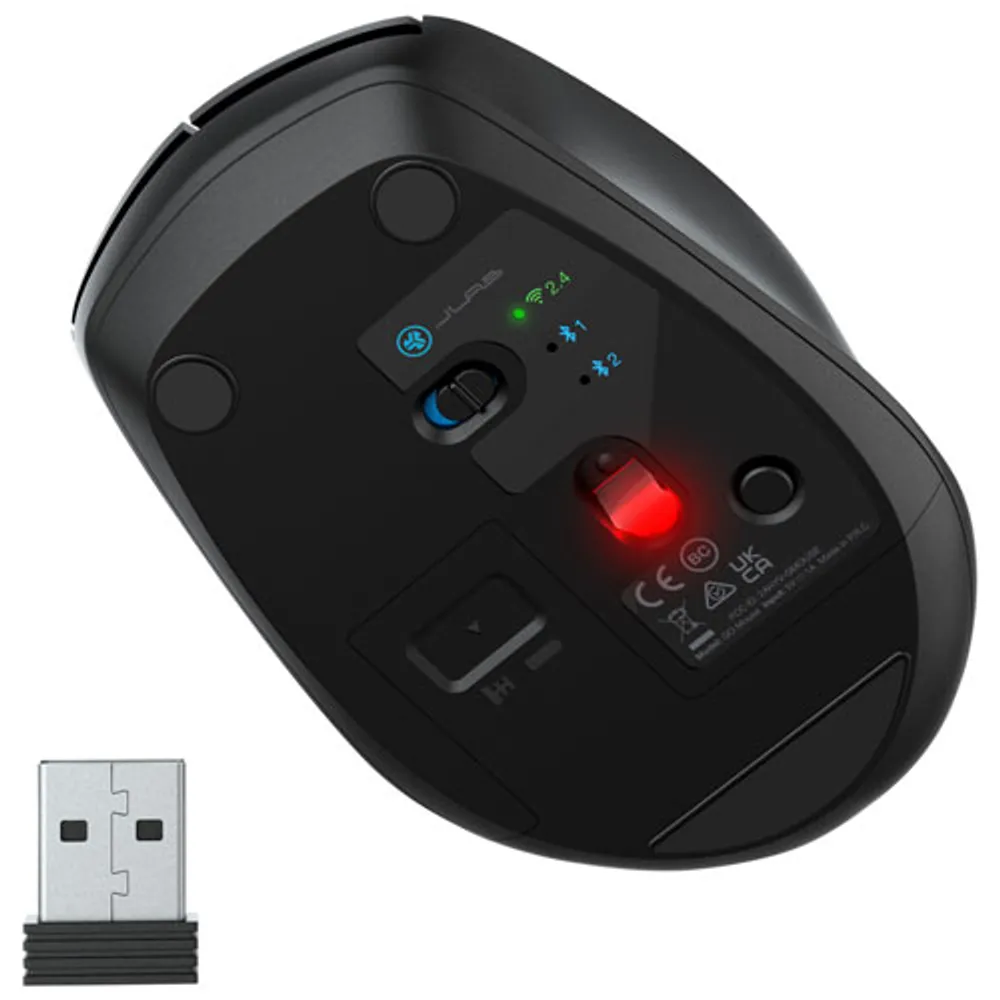 JLab GO 1600 DPI Wireless Mouse - Black