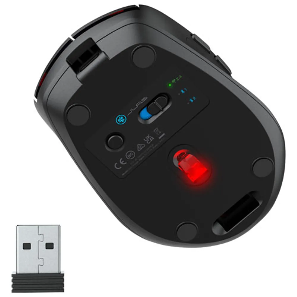 JLab GO Charge 1600 DPI Wireless Mouse - Black