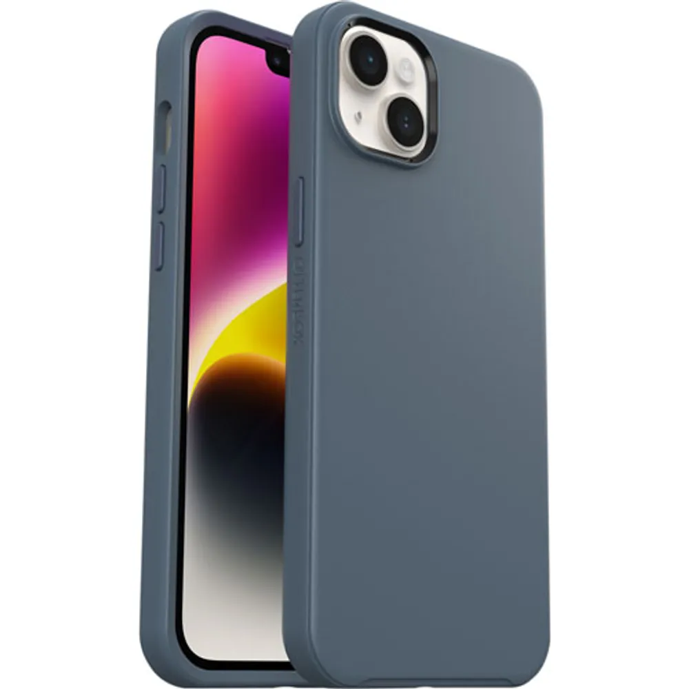 OtterBox Symmetry+ Fitted Hard Shell Case with MagSafe for iPhone 14 Plus - Blue