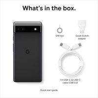 Fido Google Pixel 6a 128GB - Charcoal - Monthly Financing