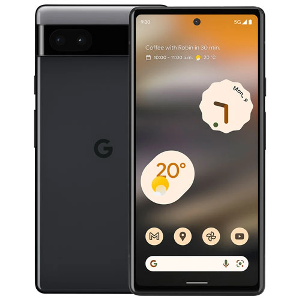 Bell Google Pixel 6a 128GB - Charcoal - Monthly Financing