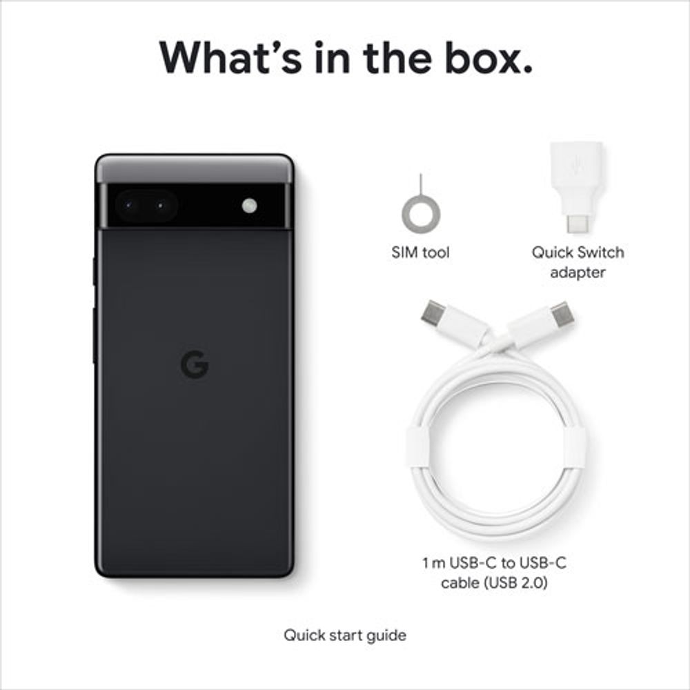 Bell Google Pixel 6a 128GB - Charcoal - Monthly Financing