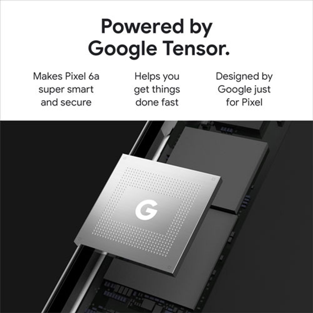 Bell Google Pixel 6a 128GB - Charcoal - Monthly Financing