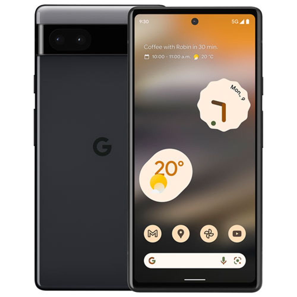 Rogers Google Pixel 6a 128GB - Charcoal - Monthly Financing