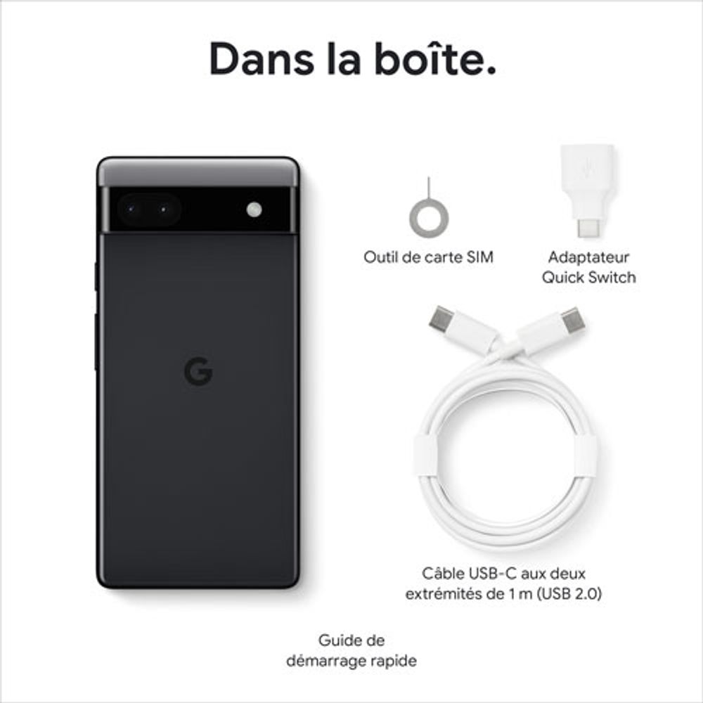 Rogers Google Pixel 6a 128GB - Charcoal - Monthly Financing