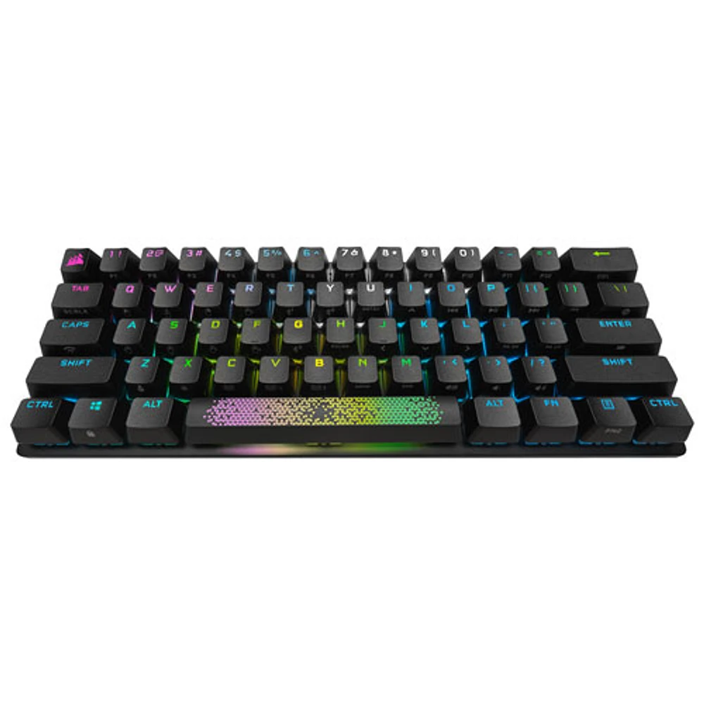 Mini clavier de jeu mécanique sans fil rétroéclairé Bluetooth Cherry MX RGB Red 60 % K70 de Corsair - Anglais