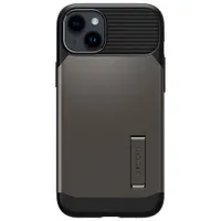 Étui rigide ajusté Slim Armor de Spigen pour iPhone 14/13 - Gris acier