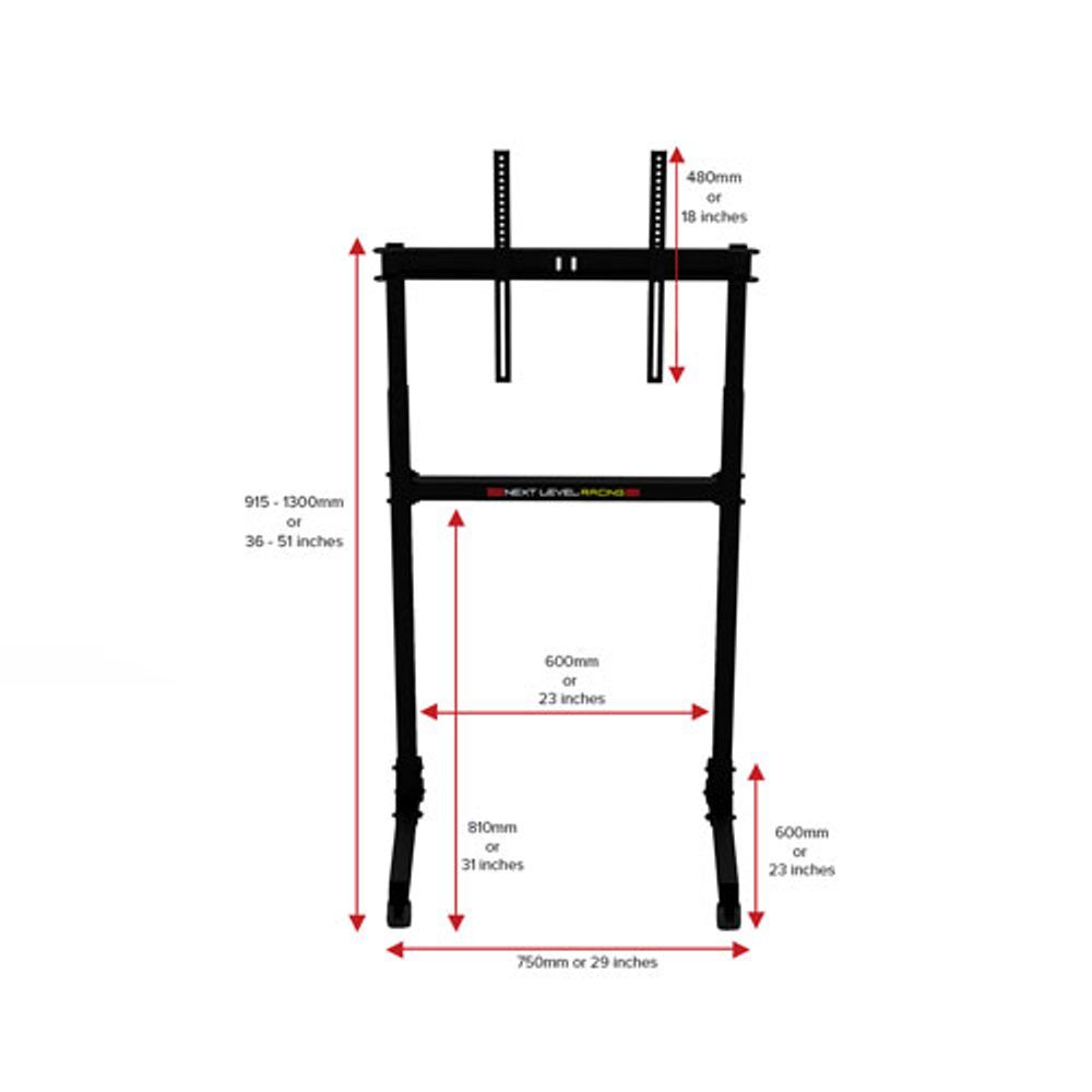 Next Level Racing Free Standing Single Monitor Stand