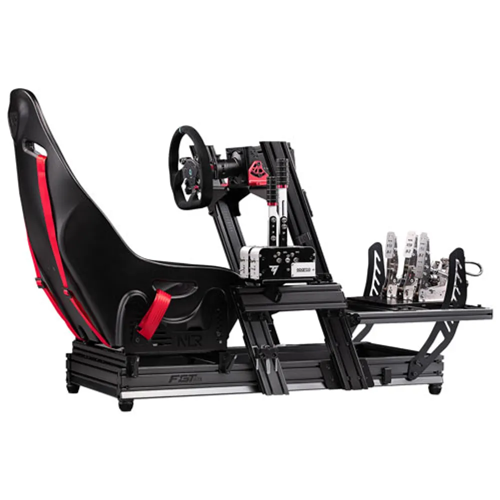 Next Level Racing F-GT Elite Formula & GT Aluminum Profile Simulator Cockpit - Front & Side Mount