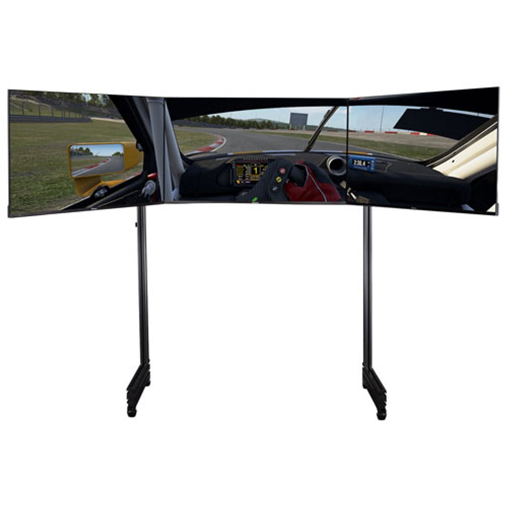 Next Level Racing Elite Freestanding Triple Monitor Stand Add-On Carbon Grey