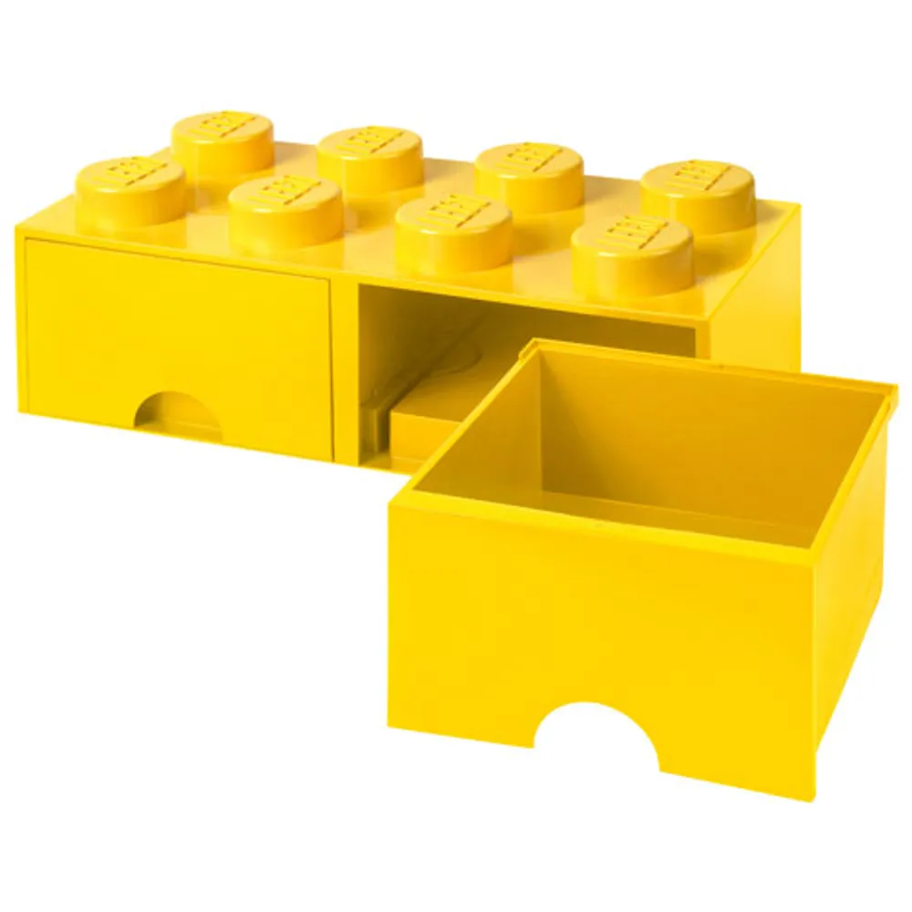 LEGO 8 Knobs Brick Storage Box with 2 Drawers