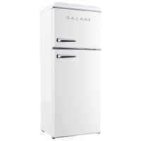 Galanz 24" 10 Cu. Ft. Top Freezer Refrigerator with LED Lighting (GLR10TWEEFR) - White