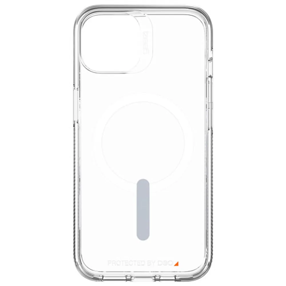 Gear4 Crystal Palace Snap D3O Fitted Soft Shell Case with MagSafe for iPhone 14/13 - Clear