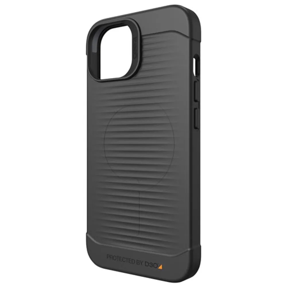 Gear4 Havana Snap D3O Fitted Soft Shell Case with MagSafe for iPhone 14/13 - Black