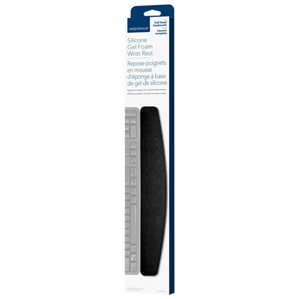 Insignia Silicone Foam Wrist Rest (NS-PR3SB23-C) - 46.5cm (18.3in) - Black