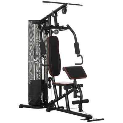 Soozier Home Gym Machine, Multifunction Gym Equipment with 99lbs Weight  Stack for Back, Chest, Arm, Legs, and Full Body Workout