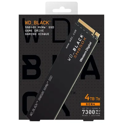 WD_BLACK SN850X 4TB NVMe PCI-e Internal Solid State Drive (WDBB9G0040BNC-WRSN)