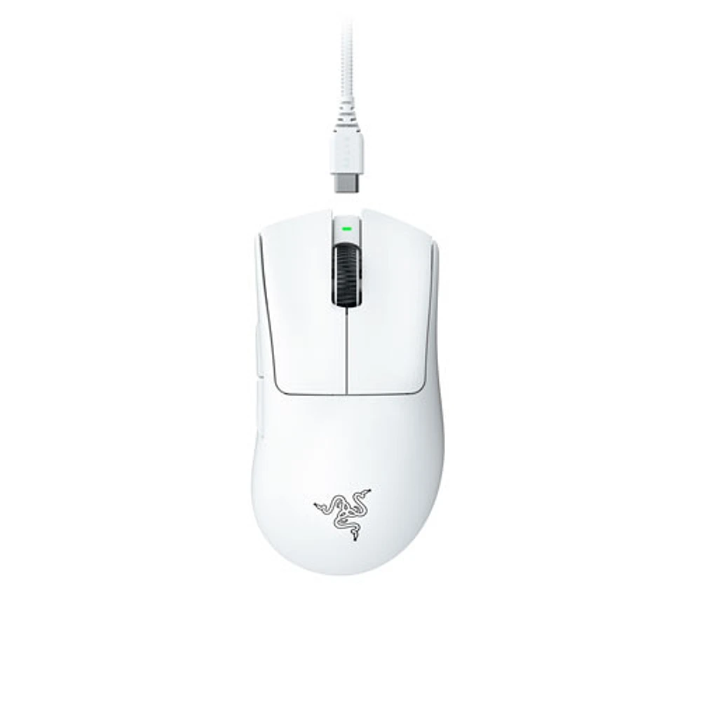 Souris de jeu sans fil de 30 000 ppp DeathAdder V3 Pro de Razer - Blanc