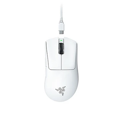Souris de jeu sans fil de 30 000 ppp DeathAdder V3 Pro de Razer - Blanc